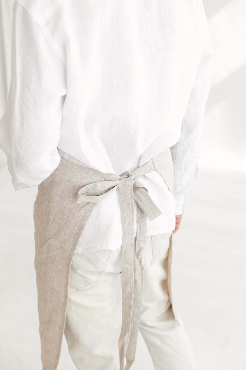 linen apron for men