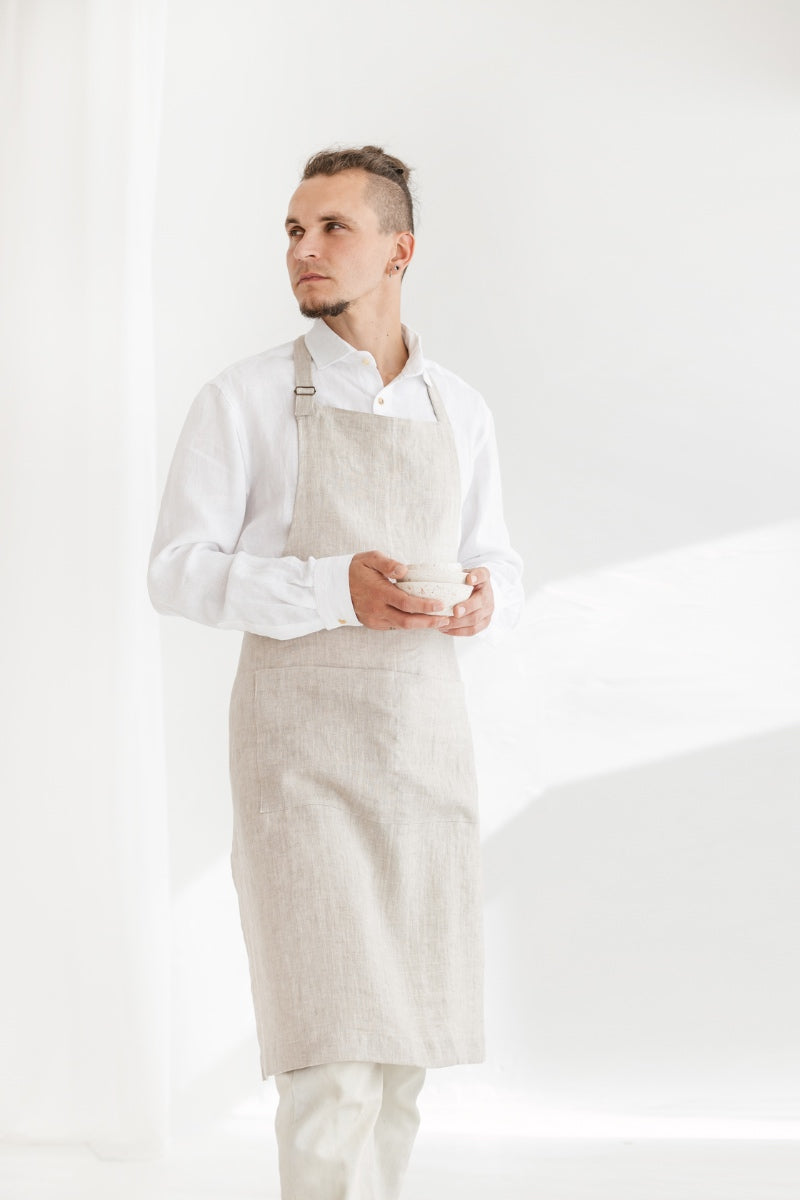 linen apron for men