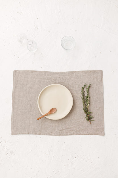 natural linen placemats