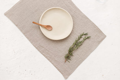 natural linen placemats