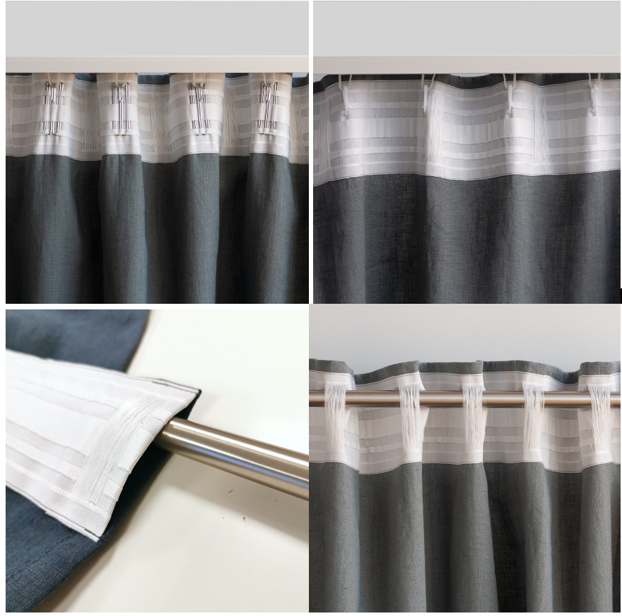 linen curtains blackout