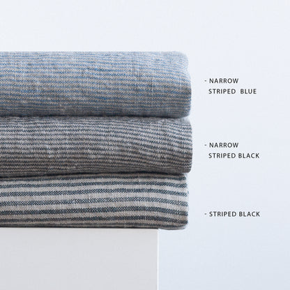 Cloud Gray Dark Teal Round Linen Quilted Rug