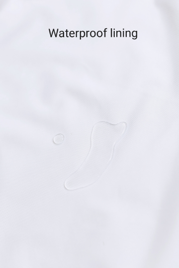 Waterproof Natural Light Linen Shower Curtain 220cm / 87'' width