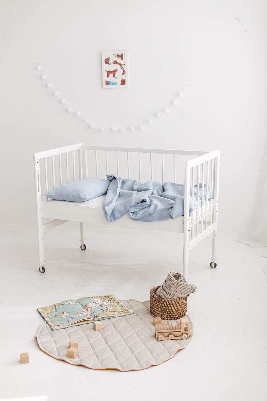 Linen Baby Bedding Set