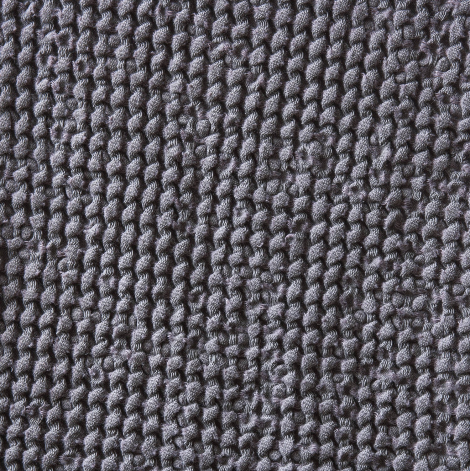 Dark Gray Linen Waffle Bath Towel