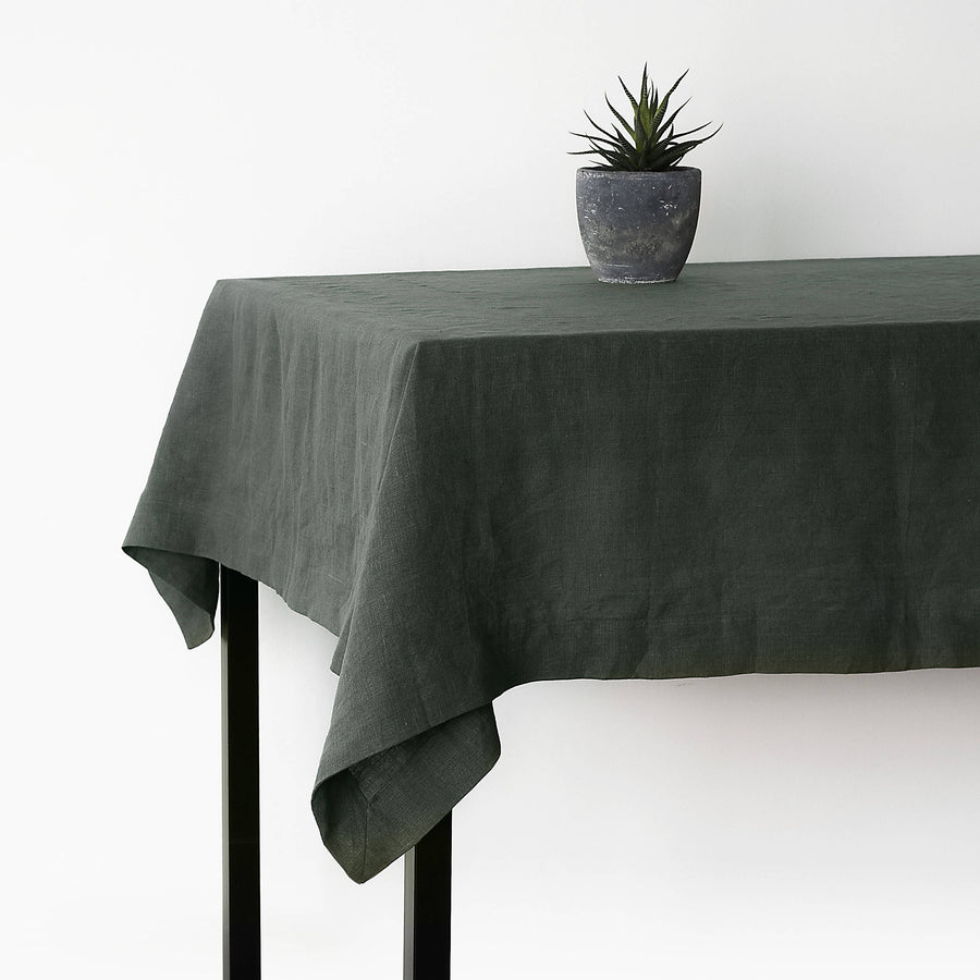 Natural Light Large Linen Tablecloth