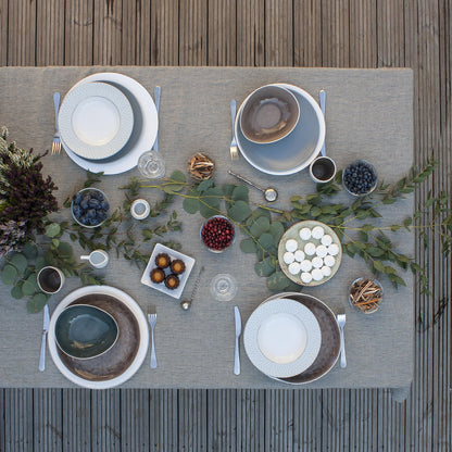 Striped Linen Tablecloth