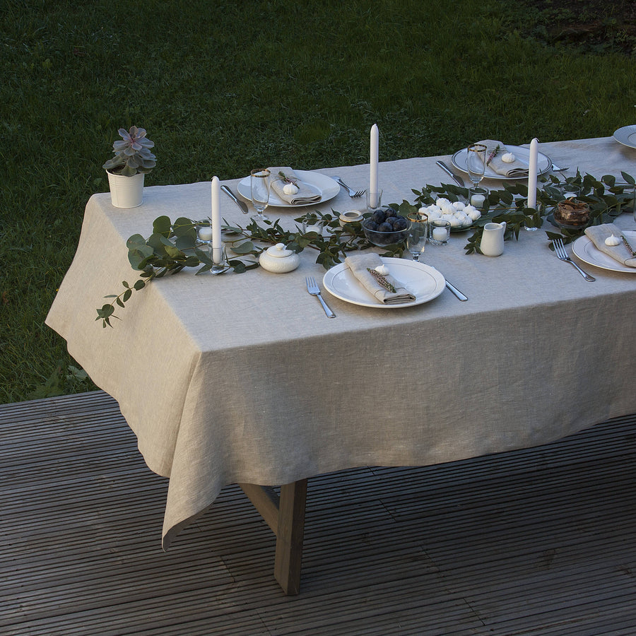 Large Linen Tablecloth