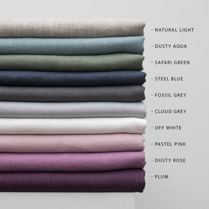 Gray Linen Pillow Case With Ties