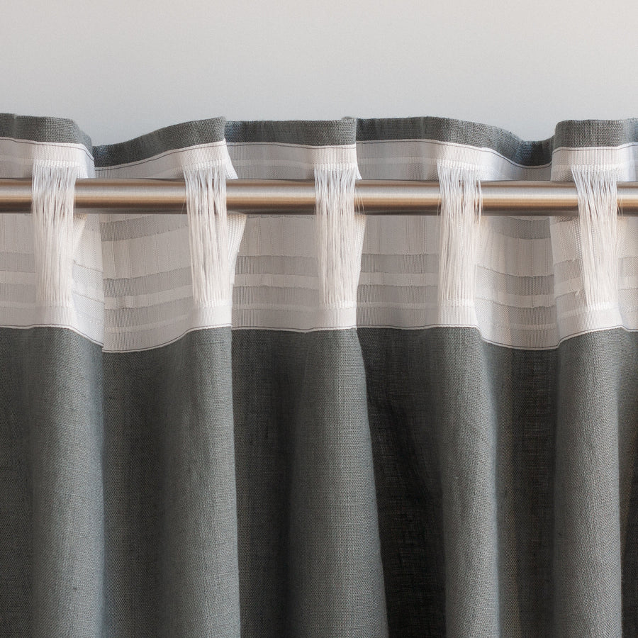 Pigeon Gray Linen Curtain