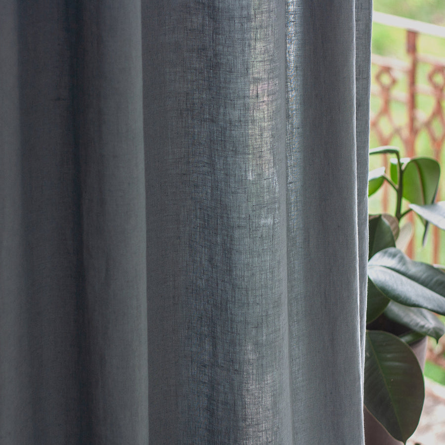 Pigeon Gray Linen Curtain