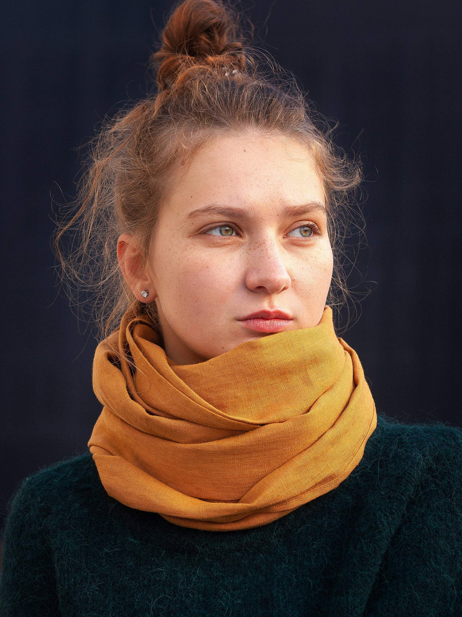 Amber Linen Scarf