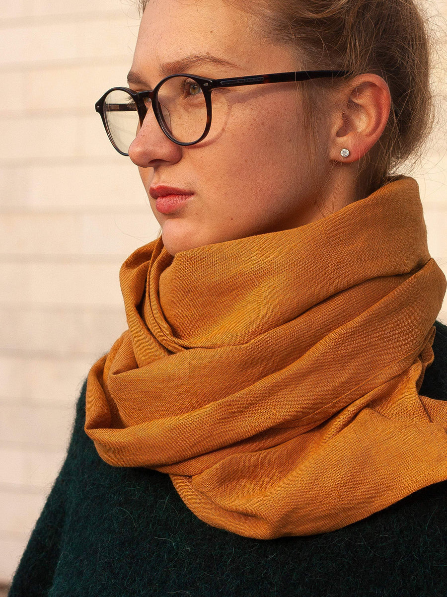 Amber Linen Scarf