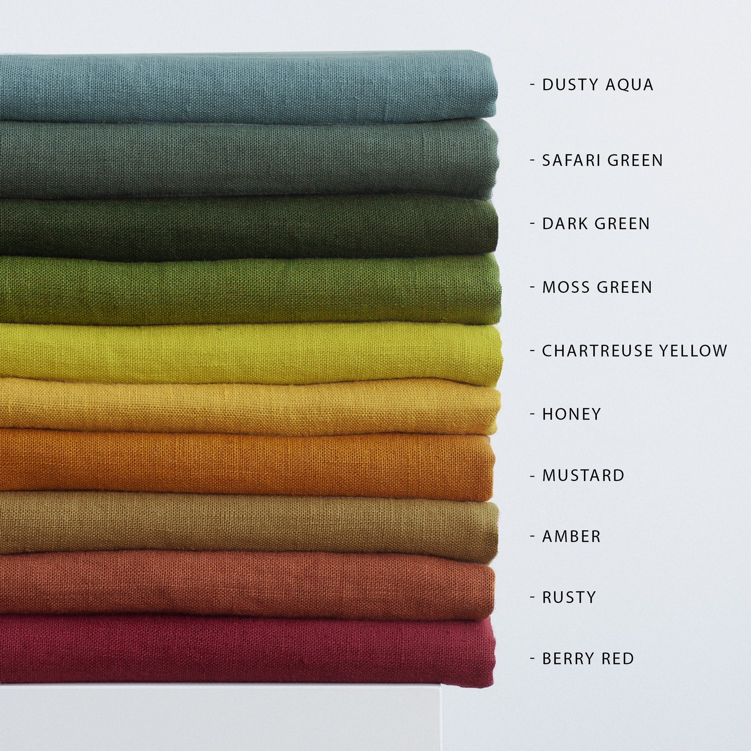 Chartreuse Yellow Linen Seat Pad