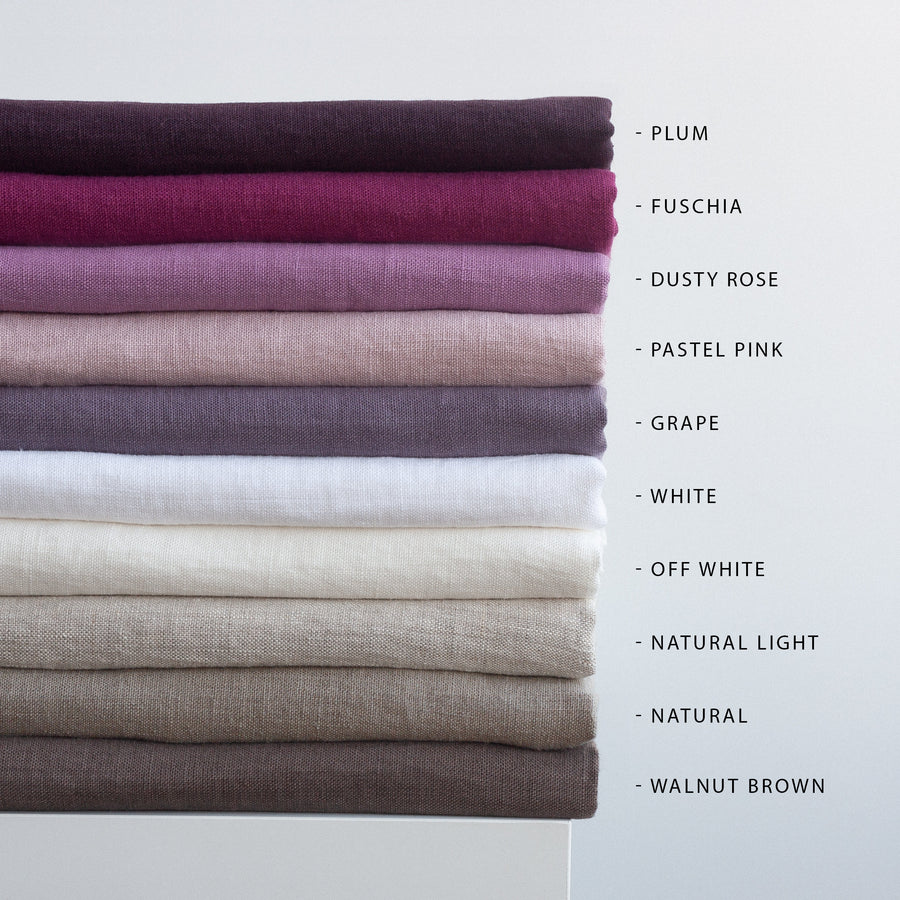 Plum Linen Table Runner