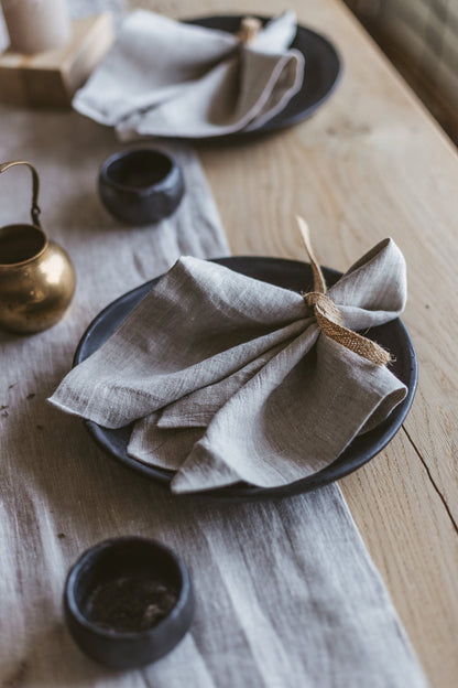 Natural Light Large Linen Napkins Set of 2