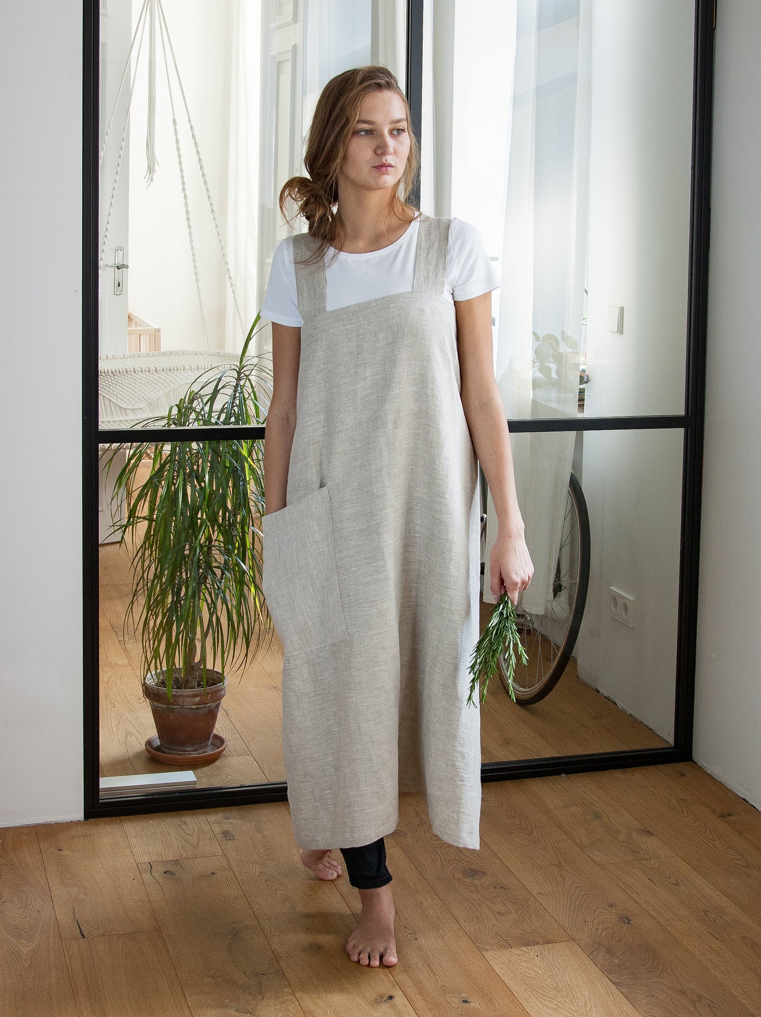 Japanese Linen Pinafore