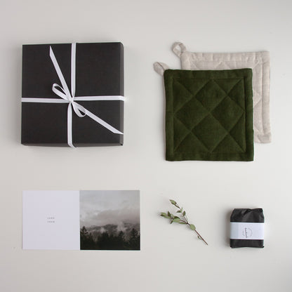 Two Sides Linen Pot Holders