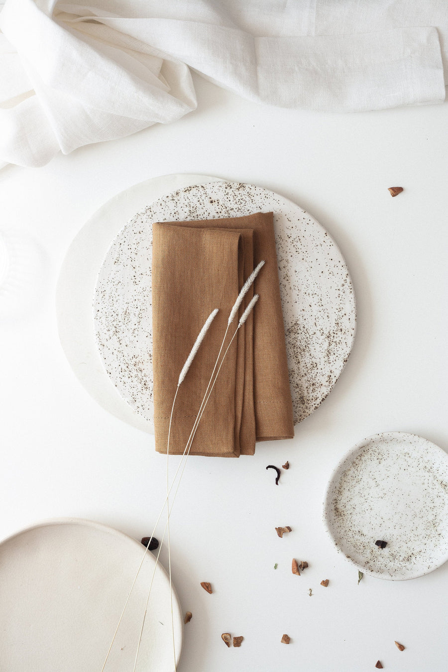 Amber Linen Napkins Set Of 2 Mitered Corners