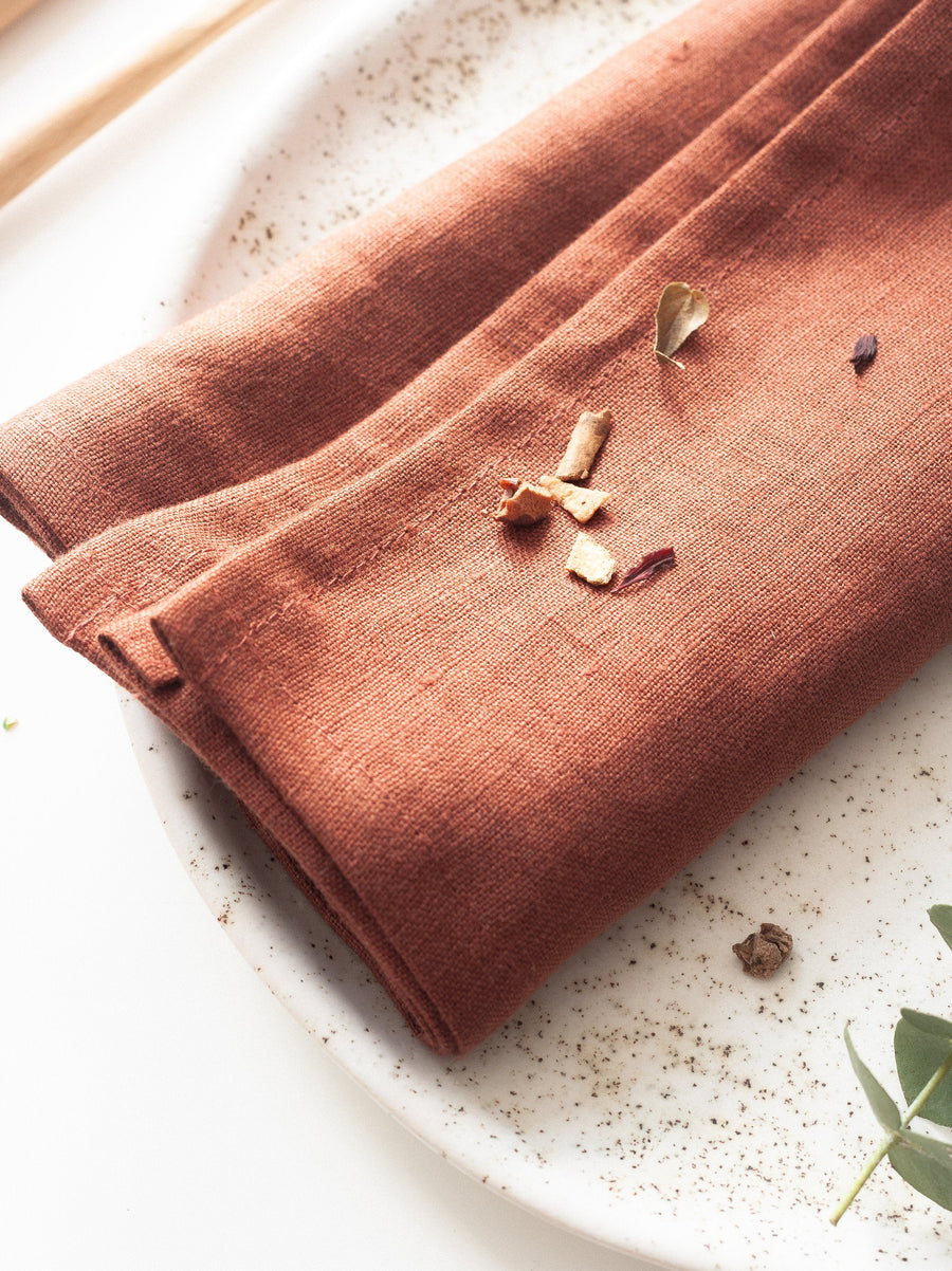 Rusty Linen Napkins Set Of 2