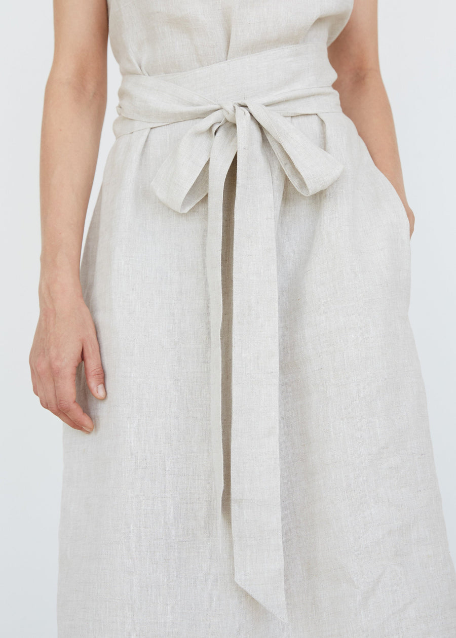 Natural Light Linen Dress