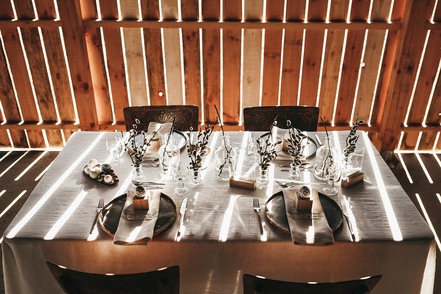 Mustard Linen Tablecloth