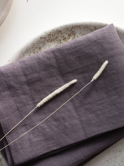 Grape Linen Napkins Set Of 2 Mitered Corners