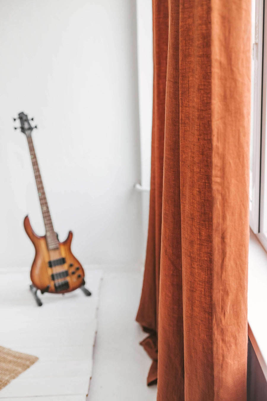 Rusty Linen Curtain