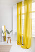 Chartreuse Yellow Linen Curtain