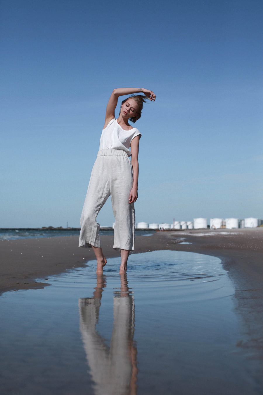 Rusty Linen Culottes