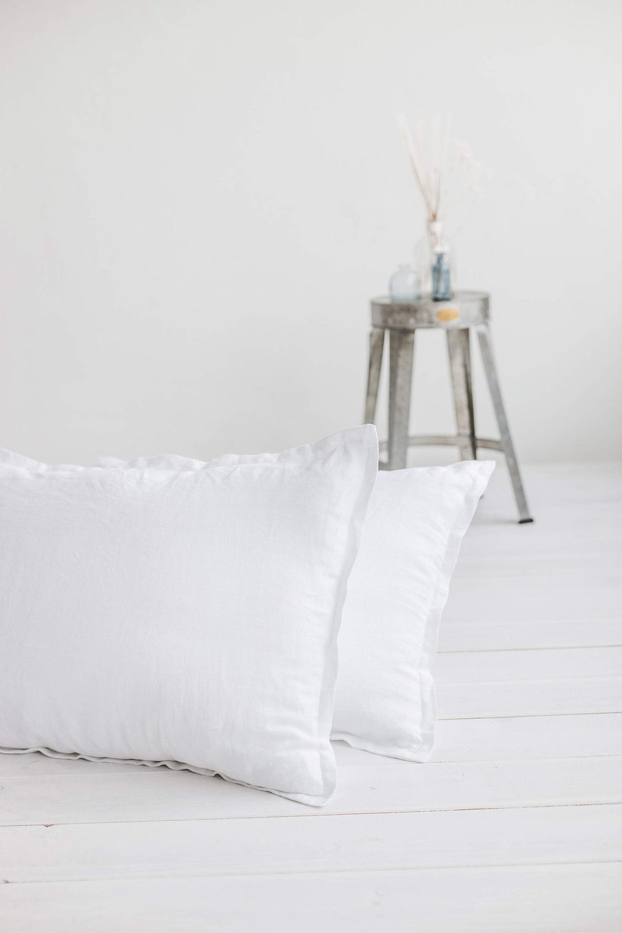 Amber Flanged Linen Pillow Case