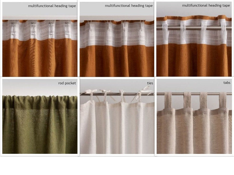 White Linen Curtain