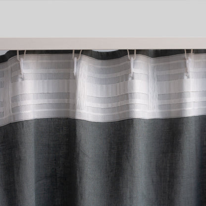 120&quot;/305 cm width Natural Linen Curtain