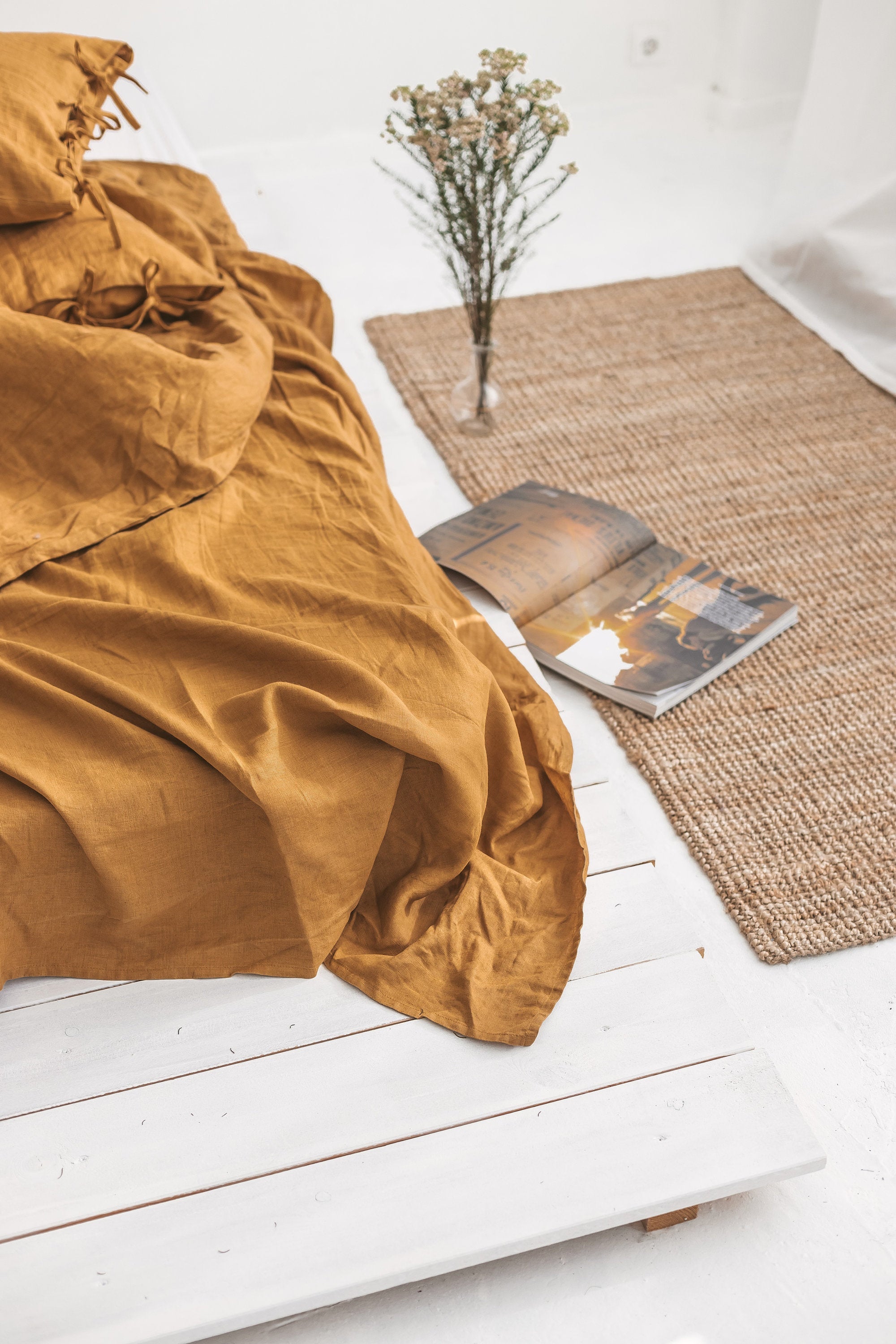 Amber Linen Flat Sheet