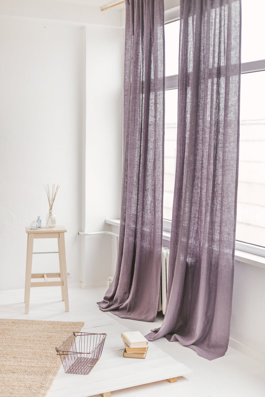 Grape Linen Curtain
