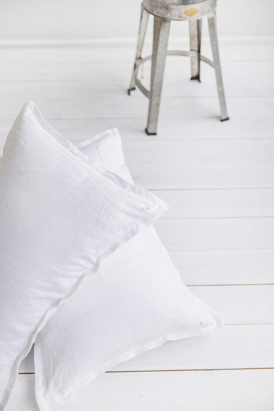 Amber Flanged Linen Pillow Case