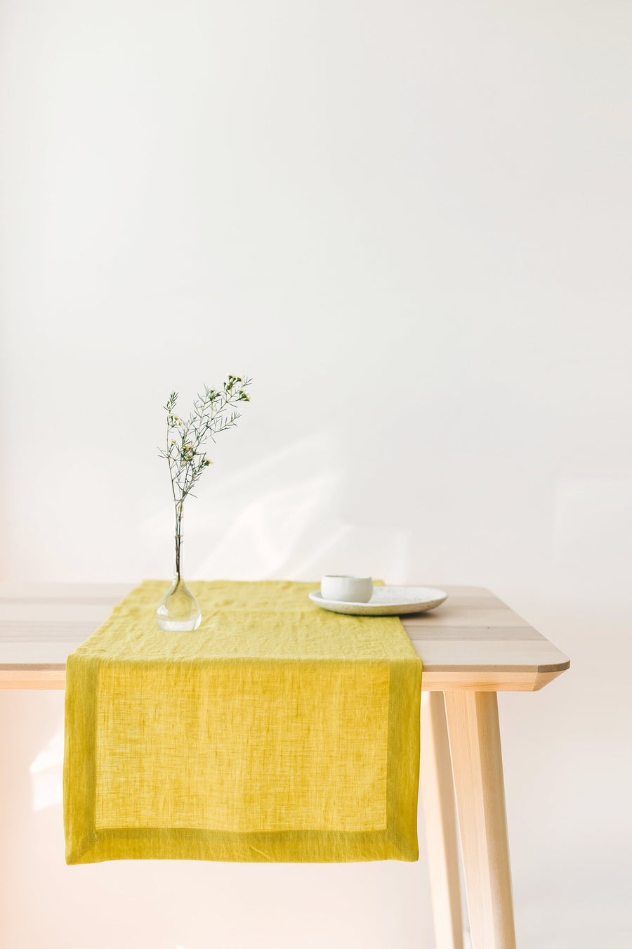 Natural Light Linen Table Runner