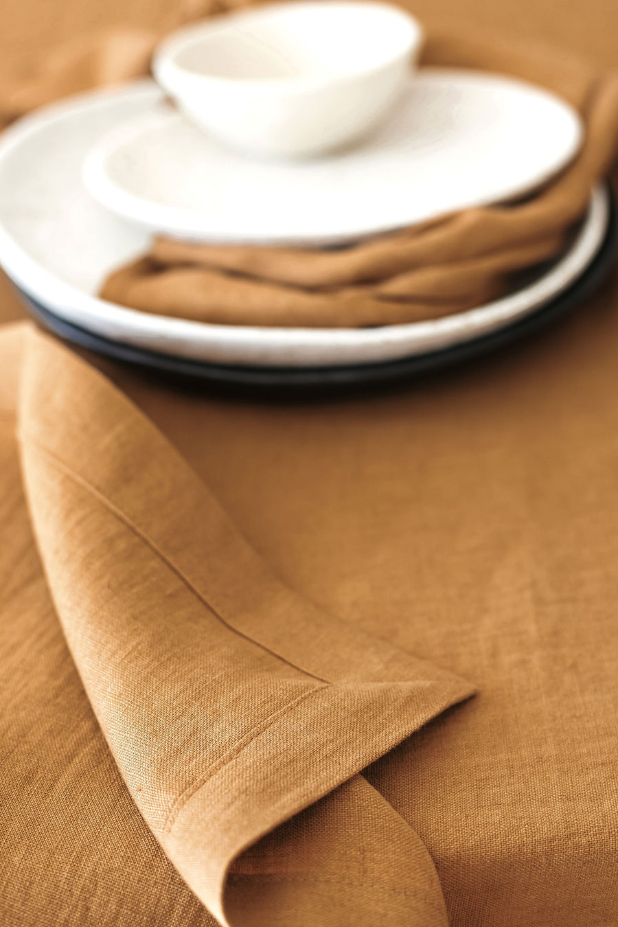 Amber Linen Tablecloth
