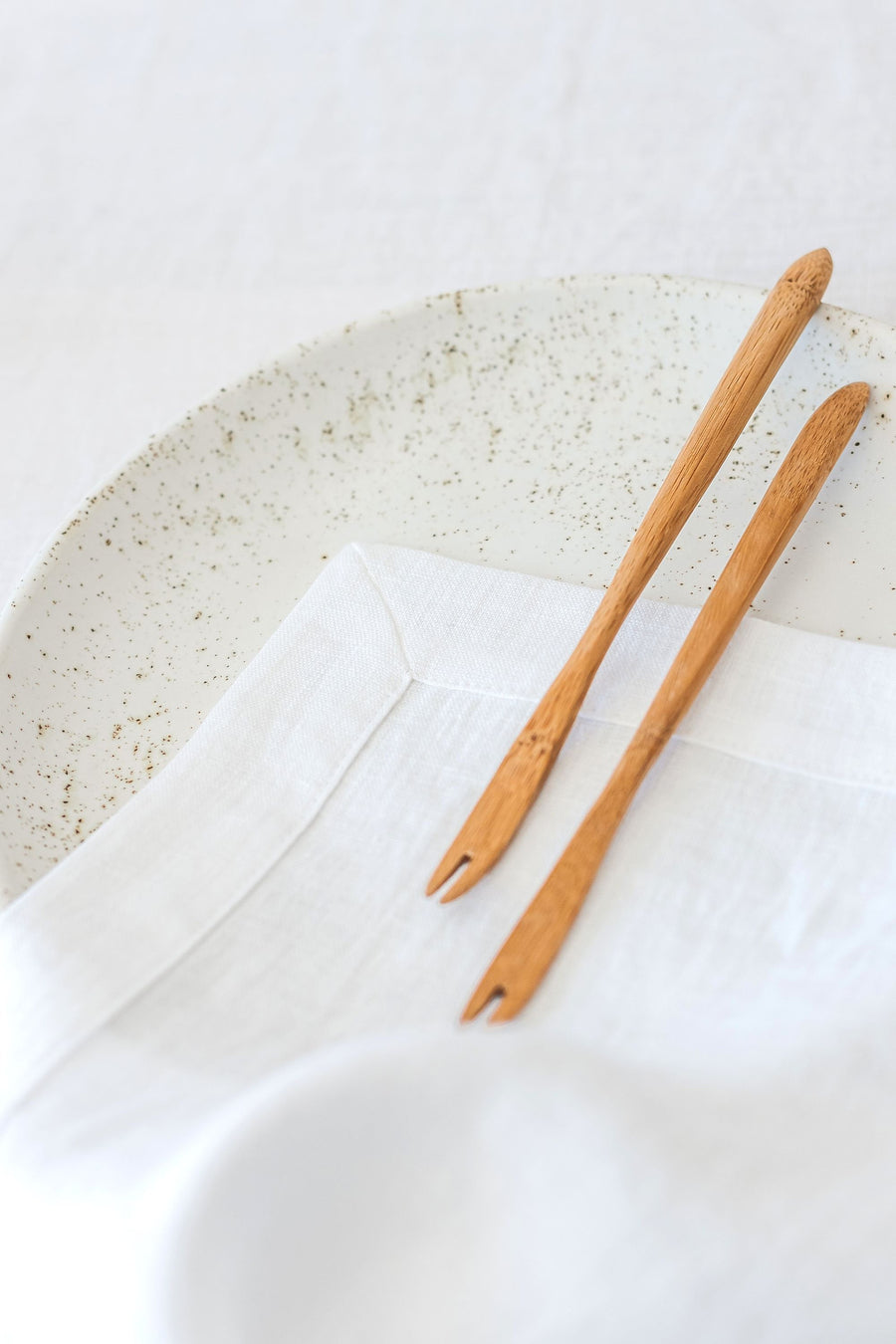 White Linen Tablecloth