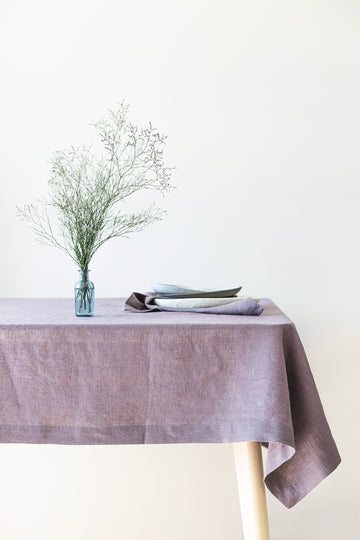 Grape Linen Tablecloth