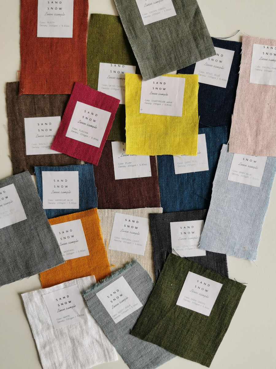 Extra Wide Linen Fabric Samples