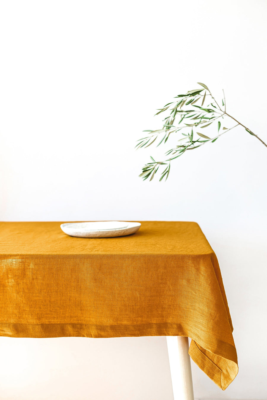 Rusty Linen Tablecloth