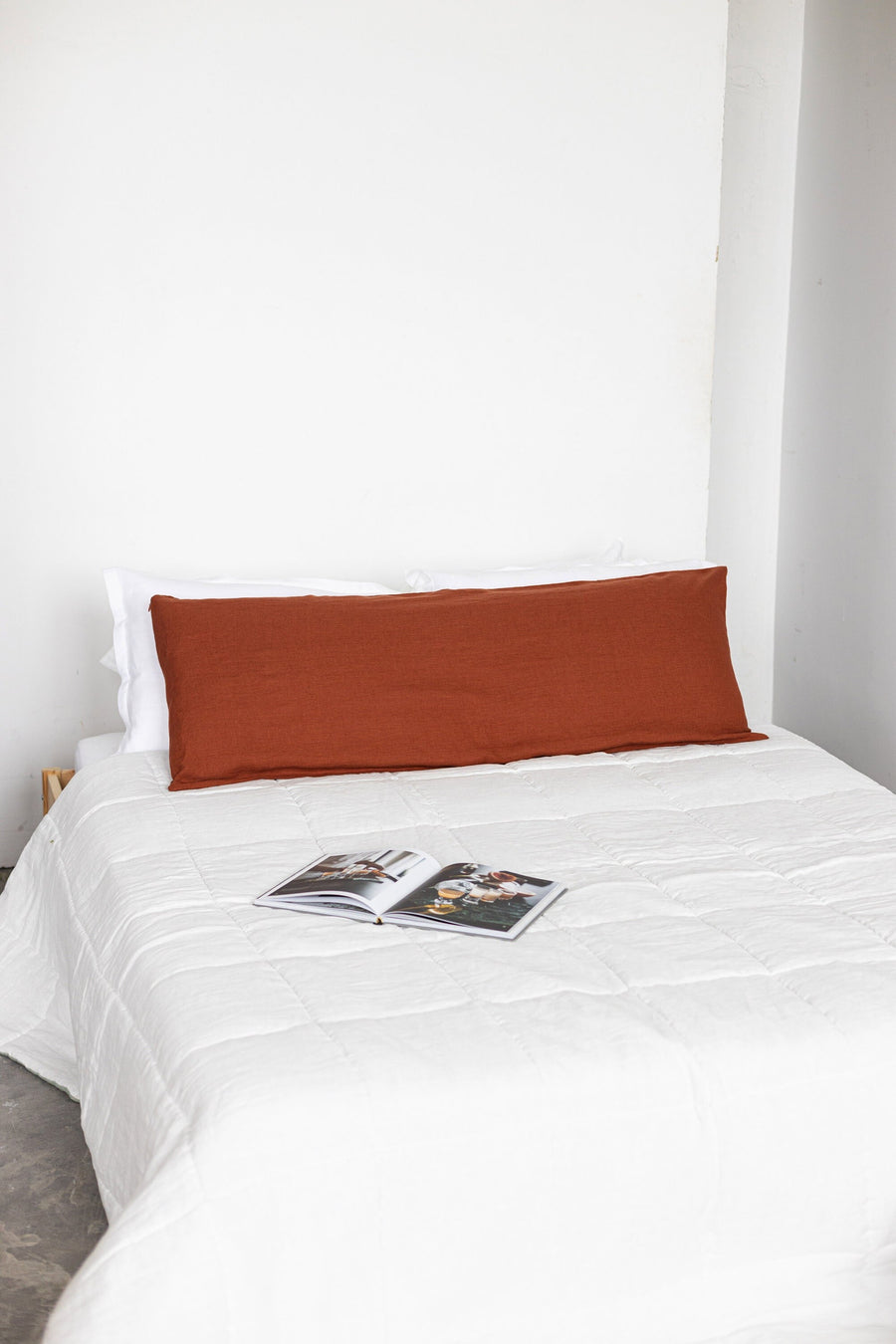 Rusty Linen Body Pillowcase