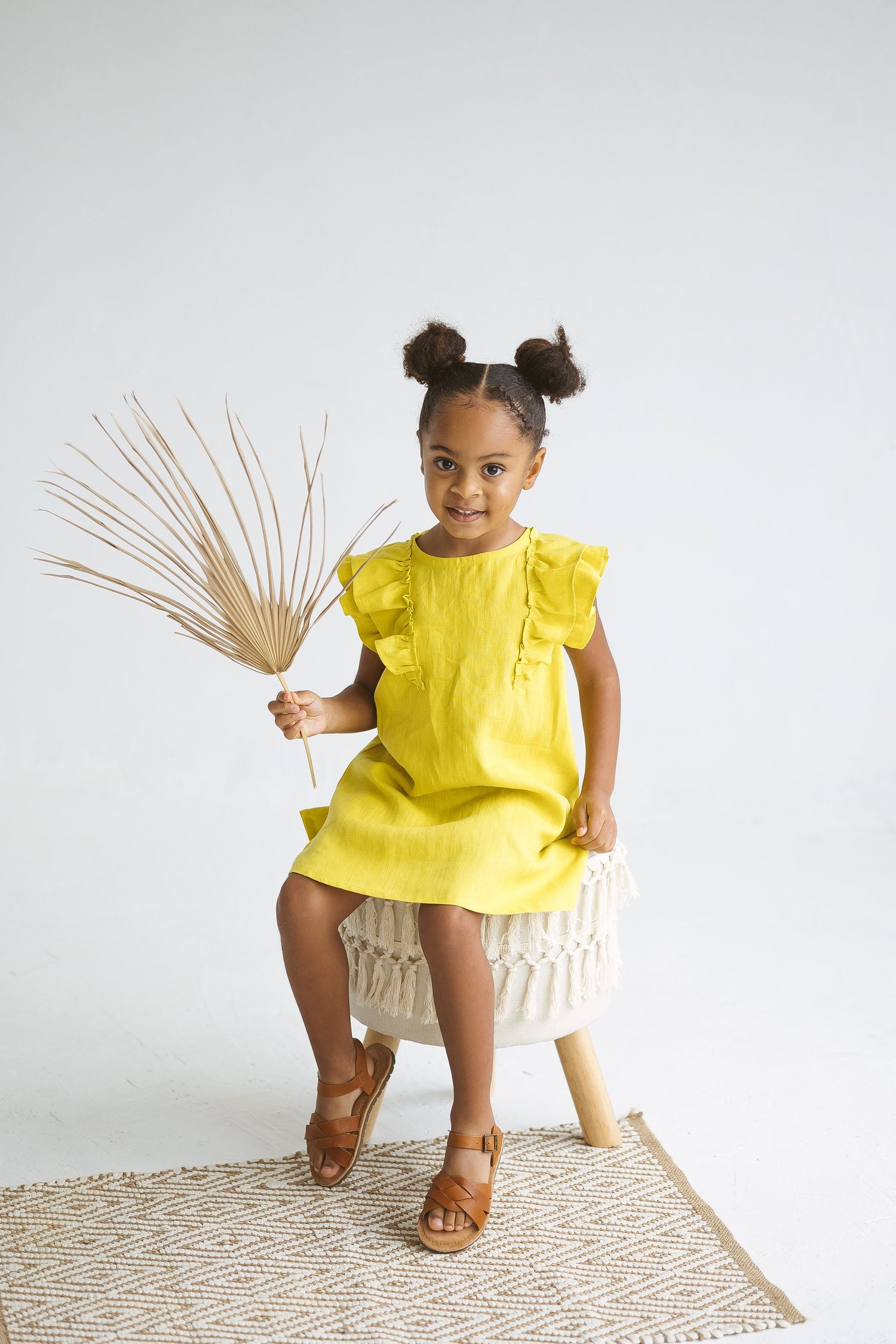 chartreuse linen dress Chartreuse Dress - Sleeveless Linen Dress - A-Line Mini Dress