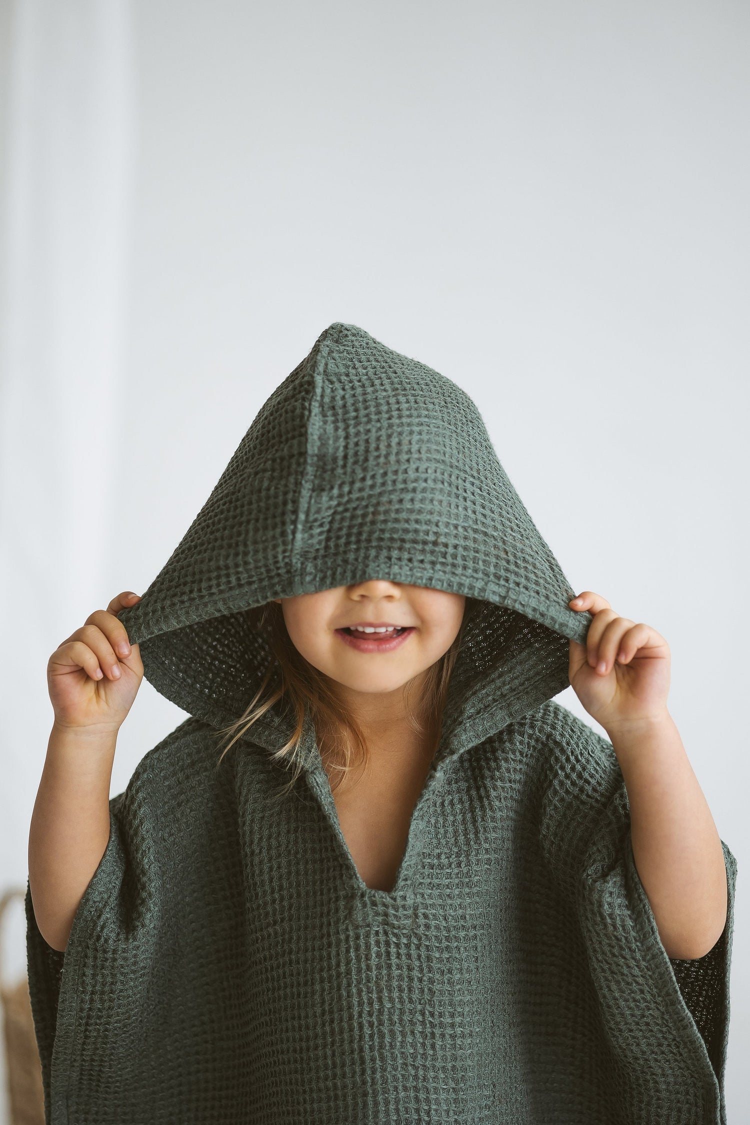Linen Beach Poncho For Kids