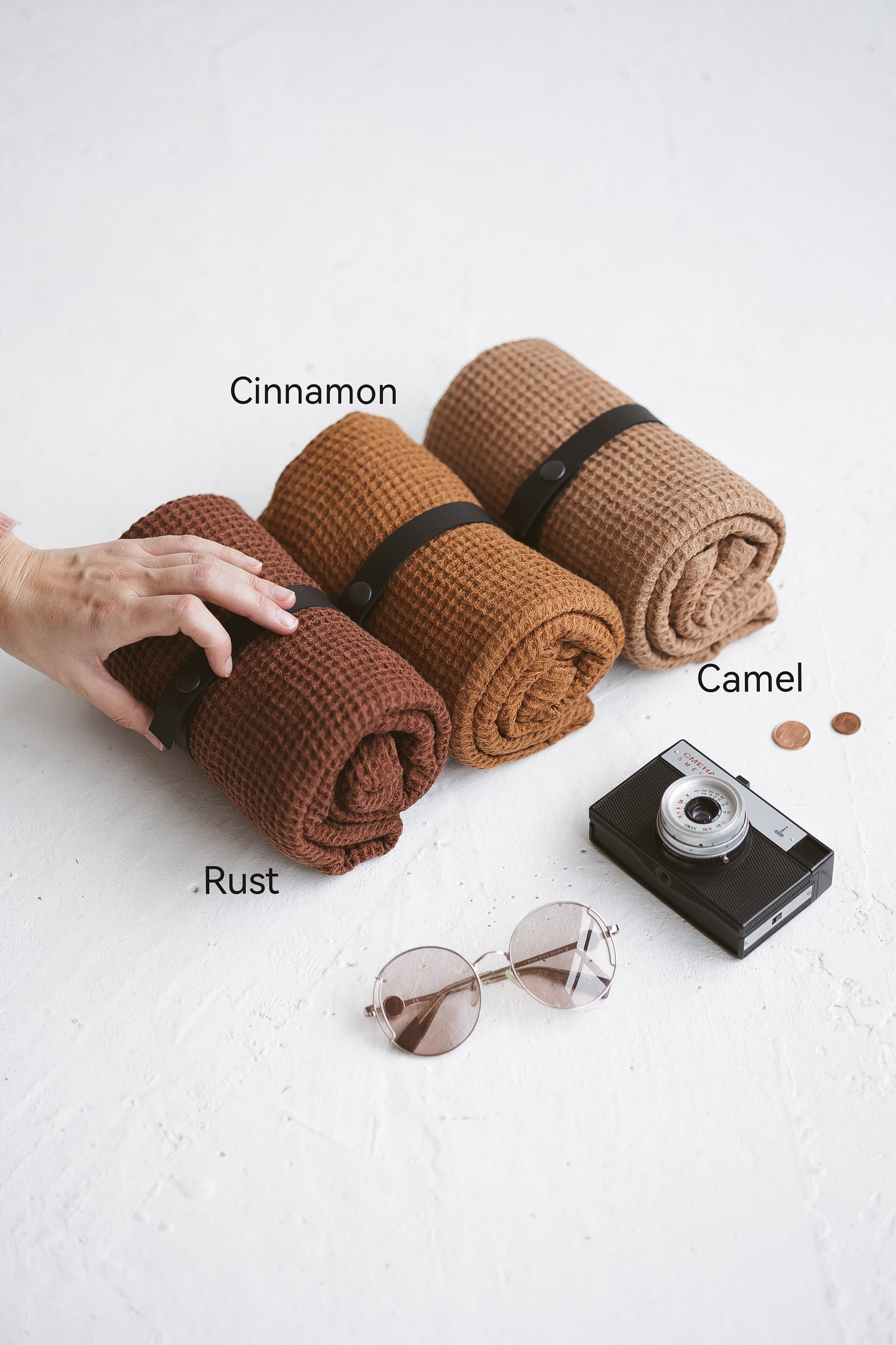 Waffle Linen Travel Towel