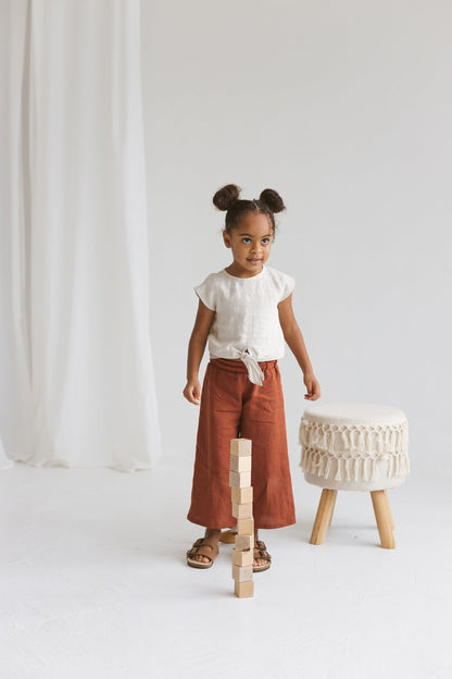 Girls Linen Culottes
