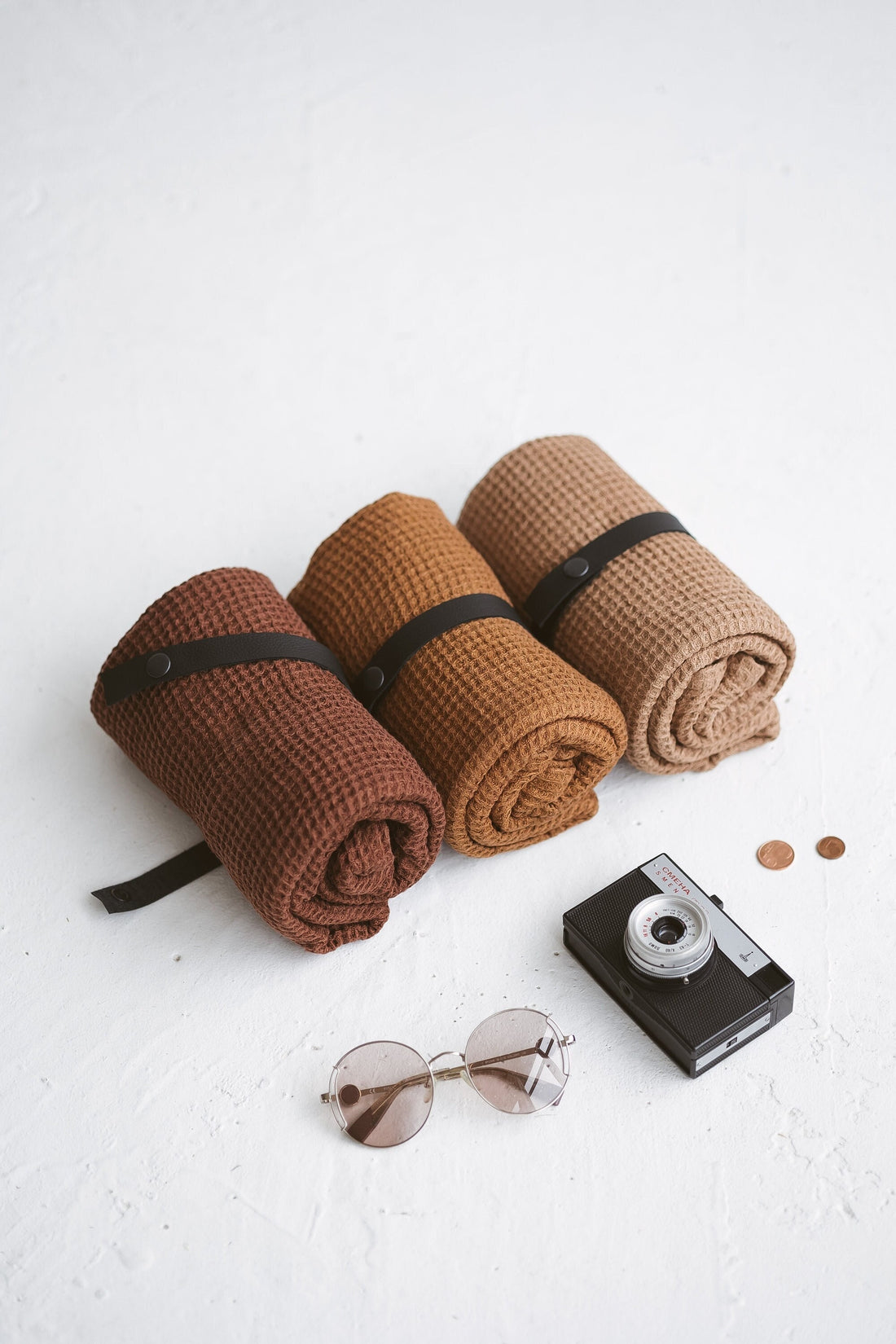 Waffle Linen Travel Towel