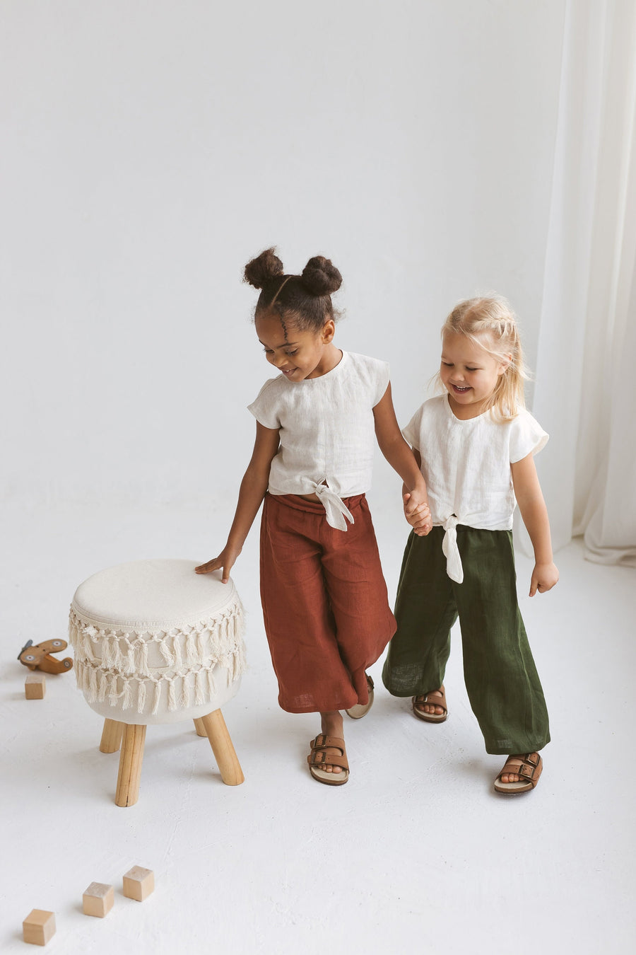 Girls Linen Culottes