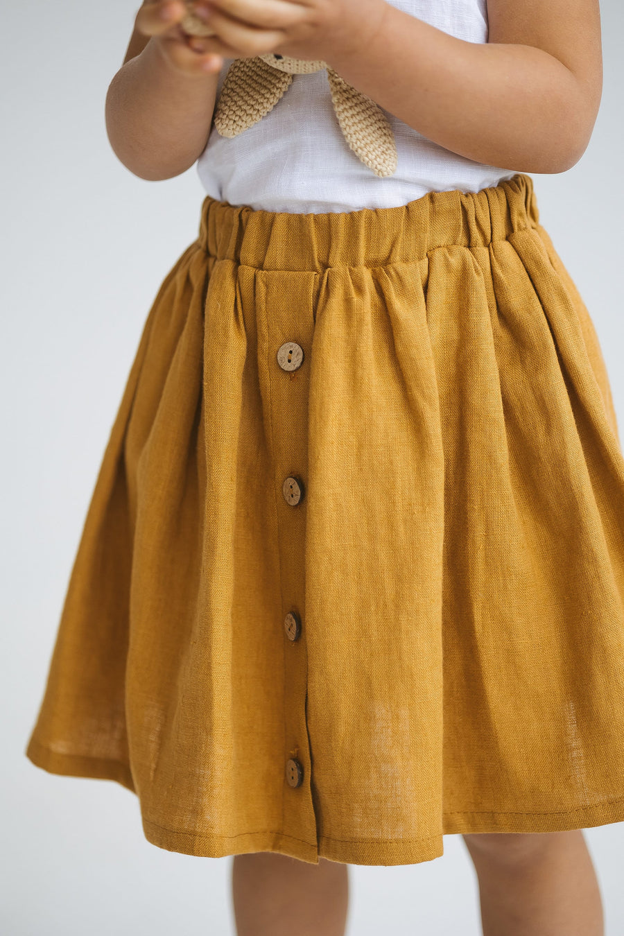 Amber Linen Girls Skirt